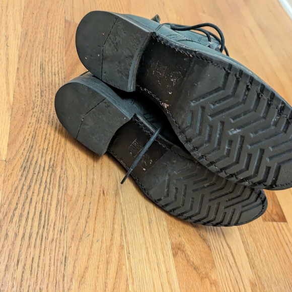 Frye Women's Green Leather Lace-Up Boots - Picture 9 of 11